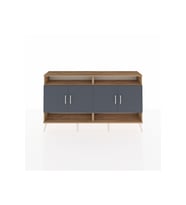 Arges Konsol 6 Raflı 4 Kapaklı 176x30x99 Çam-Antrasit