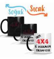 Ser 4x4 Assumir Desafios Sihirli Kupa Bardak Porselen