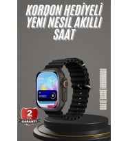 2025 Model Akıllı Saat Çift Kordon Ios Android Arama Cevaplama Sesli Asistan