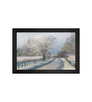 Manzara Temalı Kanvas Tablo 80 x 110 cm Siyah Çerçeve