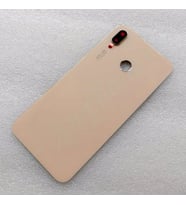 Huawei P20 Lite Kamera Camlı Arka Kapak Orjinal Kalite  (Gold)
