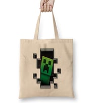 Creeper Minecraft Bez Çanta Uzun Saplı