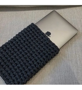 El Örgüsü I Pad Kılıfı (Siyah)