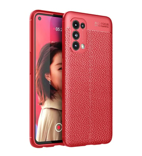 Oppo Reno 5 Kılıf Auto Focus Kapak - Kırmızı