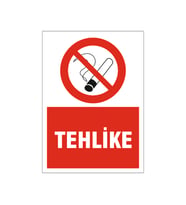 Sigara tehlike, isg uyarı levhası