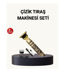 Mey İthalat® Profesyonel Çizik Tıraş Makinesi – T Çelik Bıçaklı, 120 Dakika Şarjlı Kullanım, 3 Başlı