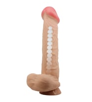 MorGece Belden Bağlamalı 26 cm Çift Katmanlı Gerçekçi Dildo Penis