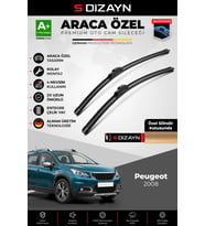 S-Dizayn Peugeot 2008 Ön Cam Silecek Seti 2013-2019 Premium Araca Özel 65-40 Cm A+ Kalite