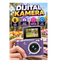 Flip Ekranlı 48 MP Dijital Kamera – 4K Video Kayıt ve Otomatik Odaklama
