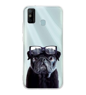 PrintiFy Tecno Spark 6 GO ile Uyumlu 1mm Slim Fit Köpek 3 050f Baskılı Şeffaf  Kılıf
