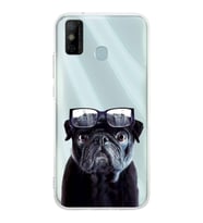 PrintiFy Tecno Spark 6 GO ile Uyumlu 1mm Slim Fit Köpek 3 050f Baskılı Şeffaf  Kılıf