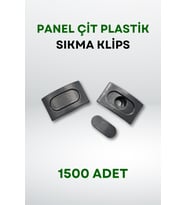 Panel Çit Plastik Sıkma Klips (1500 Adet) (Gri)