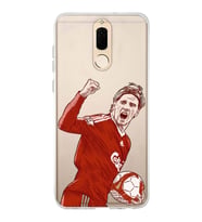 Huawei Mate 10 Lite Uyumlu Fernando Torres Desenli Şeffaf Telefon Kılıfı