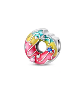 Fubena Renkli Isırılmış Donut Charm