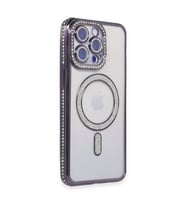 İphone 15 Joke Simli Magneticsafe - Derin Mor