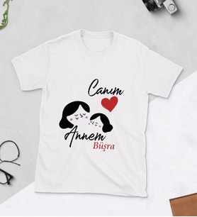Kişiye Özel Anneler Günü Tasarımlı T-shirt