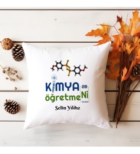 Kimya Öğretmeni Kişiye Özel Yastık