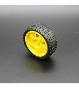 Arduino Robot Redüktörlü Motor Tekeleği SADECE Tekerlek TT Sarı Motor
