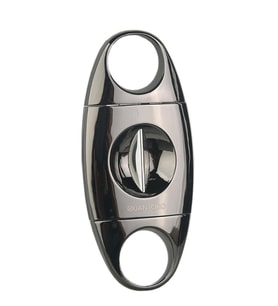 Quantoro Gunmetal Metal V-Cut Puro Makası Kesici - TRZ2001