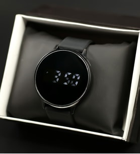 Spectrum Dijital Unisex Siyah Silikon Kordon Kol Saati