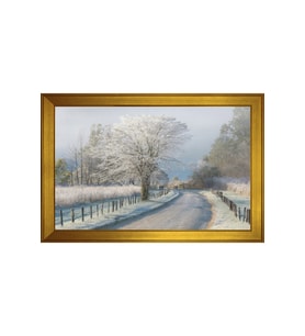 Manzara Temalı Kanvas Tablo 80 x 110 cm Gold Çerçeve