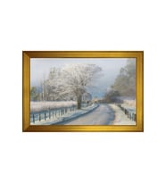 Manzara Temalı Kanvas Tablo 80 x 110 cm Gold Çerçeve