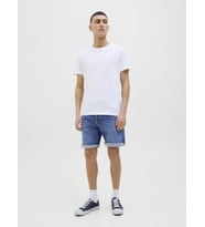 Jack & Jones JJIRICK JJIORIGINAL Erkek Denim Şort - Esnek ve Rahat Kalıp (Koyu Mavi)
