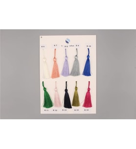 Polyester Püskül - 7 cm Krem