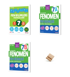 Fenomen 7. Sınıf Maarif Fen Bilimleri Fasikül 7A ve 7B 3lü Set Soru Bankası + Telefon Standı