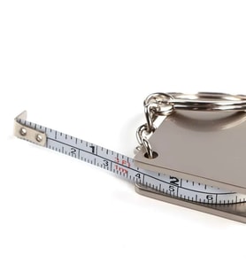 SPELT 120 cm 47 inç Ölçüm Kapasiteli Mini Metal Alüminyum Şerit Metre Ölçüm Bandı Mezura Anahtarlık