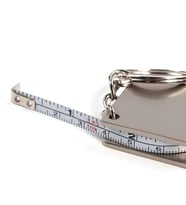 SPELT 120 cm 47 inç Ölçüm Kapasiteli Mini Metal Alüminyum Şerit Metre Ölçüm Bandı Mezura Anahtarlık