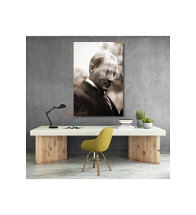 Atatürk Portresi Ev Ofis Tablosu Cam Atatürk Tablosu Ofis Hediyesi