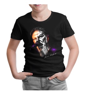 Metallica - James Microphone Siyah Çocuk Tshirt