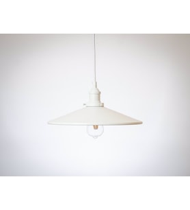 RİOLİGHT RETRO TEKLİ METAL SARKIT AVİZE ŞAPKA ÇAPI: 38CM (Siyah)