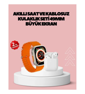 Mey İthalat® Watch 9 Max Akıllı Saat 45 mm Geniş Ekran Kulaklık Seti