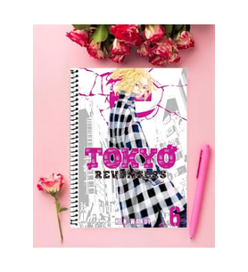 Tokyo Revengers Anime Defter 1 Adet Özel Tasarım A4 Boyutu 21*29 Cm Telli Çizgili defter