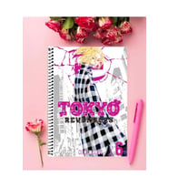 Tokyo Revengers Anime Defter 1 Adet Özel Tasarım A4 Boyutu 21*29 Cm Telli Çizgili defter
