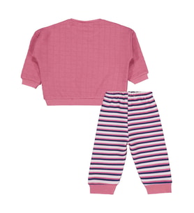 Civil Baby Cutıe Nakışlı 6-18 Ay Takım - Pembe (Gül Kurusu)