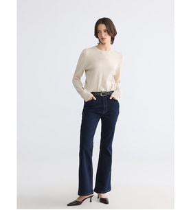 LC WAIKIKI İndigo Flare Kadın Jean Pantolon
