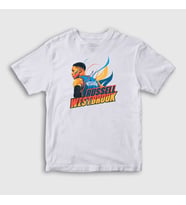 Presmono Unisex Çocuk Beyaz Fire Russell Westbrook T-Shirt 368759tt