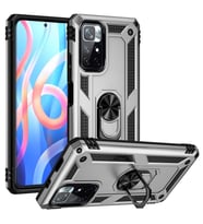 Xiaomi Poco M4 Pro 5G Kılıf Yüzüklü Zırh Tank Vega (Gri)