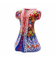 ÇİNİ KAFTAN, %100 EL İŞLEMESİ, ÖZEL ÜRETİM, DETAYLI İŞÇİLİK, 3 FARKLI RENK SEÇENEĞİ, 22-16 cm (Kırmızı-Lacivert)