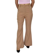 Kadın İspanyol Paça Pantolon BGL-ST03692 (Camel)