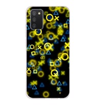 Samsung Galaxy A02s Uyumlu Kapak Semboller Tasarımlı Şeffaf Silikon Kılıf