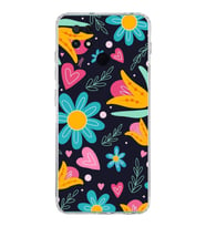 PrintiFy Xiaomi Poco C40 ile Uyumlu 1mm Slim Fit Retro Renkler 1 Baskılı Şeffaf  Kılıf