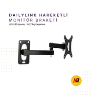 DailyLink Hareketli LCD LED Tv Monitör 10-27" Askı Aparatı Seti Braket