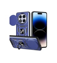 Xiaomi Redmi Note 14 Pro Plus Kılıf Pars Lens Yüzüklü Silikon - Lacivert