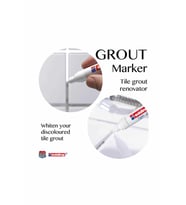 EDDING FAYANS DERZİ KALEMİ BEYAZ E-8200 (Gri-Kırmızı)