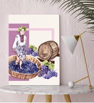 BK Gift Şarap Tasarımlı Kanvas Tablo-9