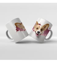 Baskılı Kupa Bardak Sevimli Köpekler - 18